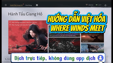 Hướng dẫn Việt Hóa free tựa game Where Winds Meet - dịch trực tiếp, không phải dịch màn hình