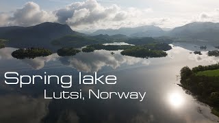 Springtime Flight Over a Serene Island Lake | Aerial Nature Film in 4K