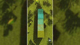 Teal to Green Gradient - Minecraft | #Shorts | #5BlockGrads