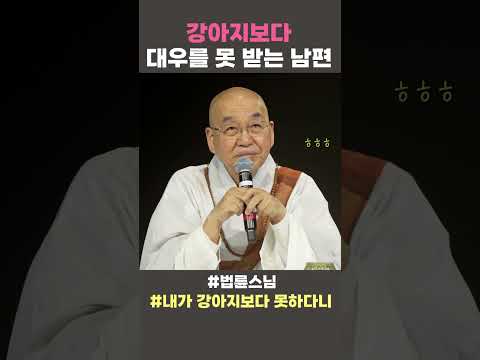 강아지보다 대우를 못 받는 <strong>남편</strong> #법륜스님 #법륜스님쇼츠 #법륜쇼츠 #<strong>즉문즉설</strong> #정토불교대학 #내가강아지보다못하다니