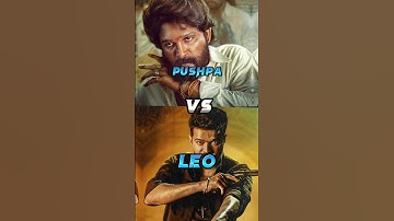 Pushpa VS  Leo Total Collection Comparison #shorts #pushpa #leo #alluarjun #thalapathy