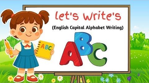 Schrijven in het Engels hoofdletteralfabet | Leer letters van A tot Z schrijven | ABC schrijven v...