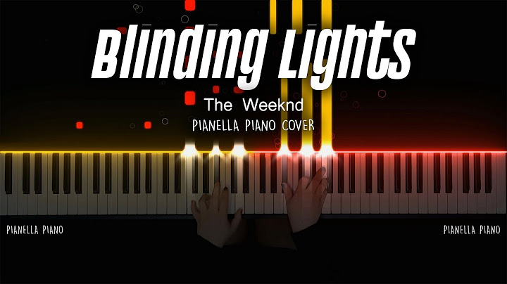 Blinding Lights Piano version - Piano performance video thumbnail