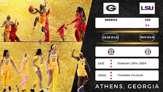 Georgia vs No. 9 LSU | SEC | 2.29.24