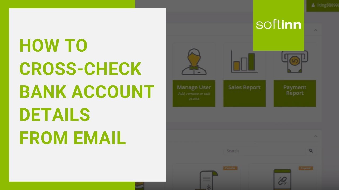 How To Cross Check Bank Account Details From Email Youtube