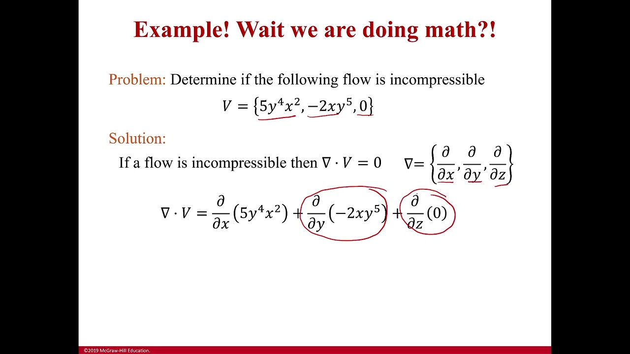 Example: Using Continuity to Determine if a Flow is Incompressible