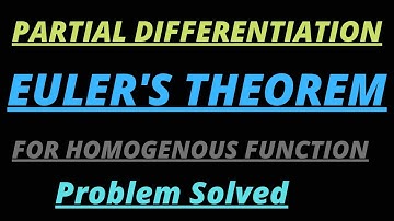 Partial Differentiation ( Euler