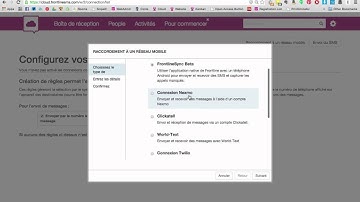 Configuration de FrontlineCloud avec un service SMS basé sur le Web