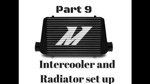 Nissan 240sx S13 1jz VVTI Swap Part 9 INTERCOOLER Set up