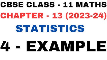 4 Example l Mean Deviation l Chapter 13 l Statistics l example4 Class 11th Maths l NEW NCERT 2023-24