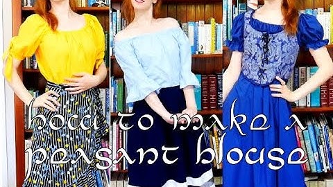 How to make a peasant blouse