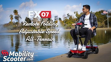 Rubicon FX07 - One-Click Automatic Foldable Mobility Scooter | 4-Wheel, Long Range & Lightweight
