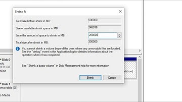 How to Partition/Shrink /delete Volume