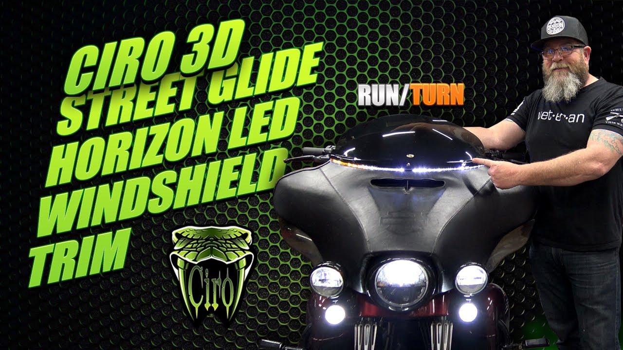 Ciro Bat Blades Pair Of LED Fairing Trim Lights 45100 For Harley 1996-2005