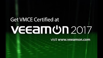 Get VMCE Certified at VeeamON 2017!