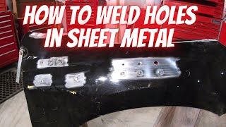 How To Weld Holes In Sheet Metal