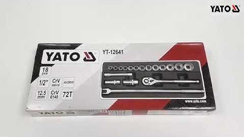 [DỤNG CỤ CẦM TAY] BỘ TAY VẶN TỔNG HỢP 18 CHI TIẾT YATO YT-12641 | YATOTOOLS 📱0936318800