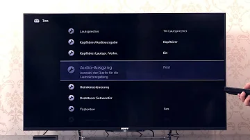 Wo finde ich beim Sony Fernseher die Einstellungen - Shasta Crystals
