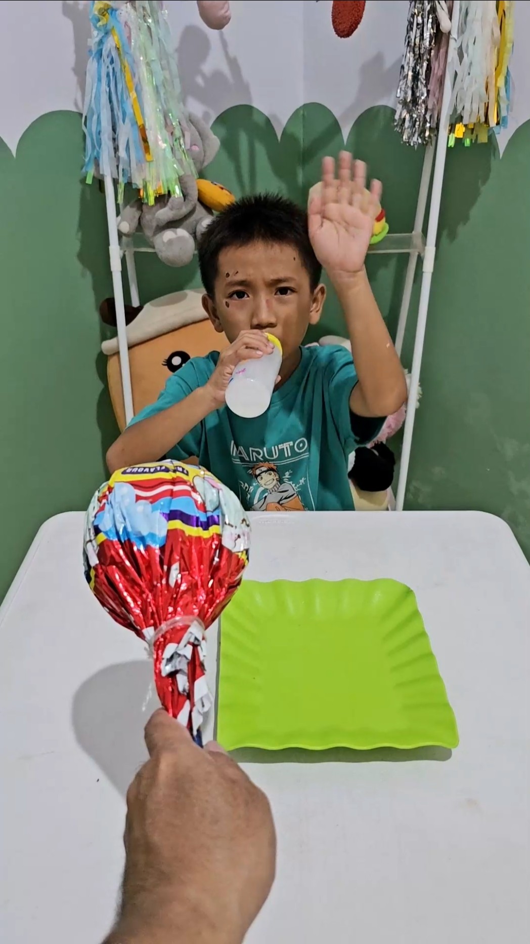 Drinking milk is stingy