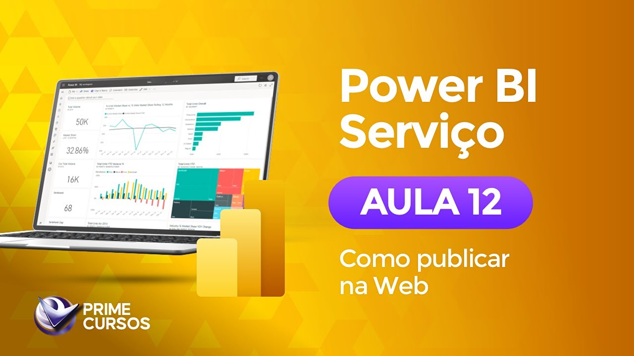Aula 12 - Como Publicar na Web | Power BI Serviço | Prime Cursos - YouTube