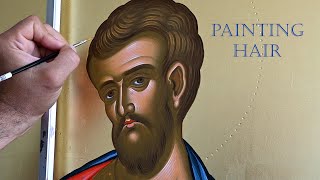 Tips on Painting Hair - Byzantine Iconography - Αγιογραφία screenshot 3
