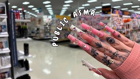 Public ASMR in TARGET | Tapping, Scratching, Fabric Sounds, Camera Scratching, Crinkles 