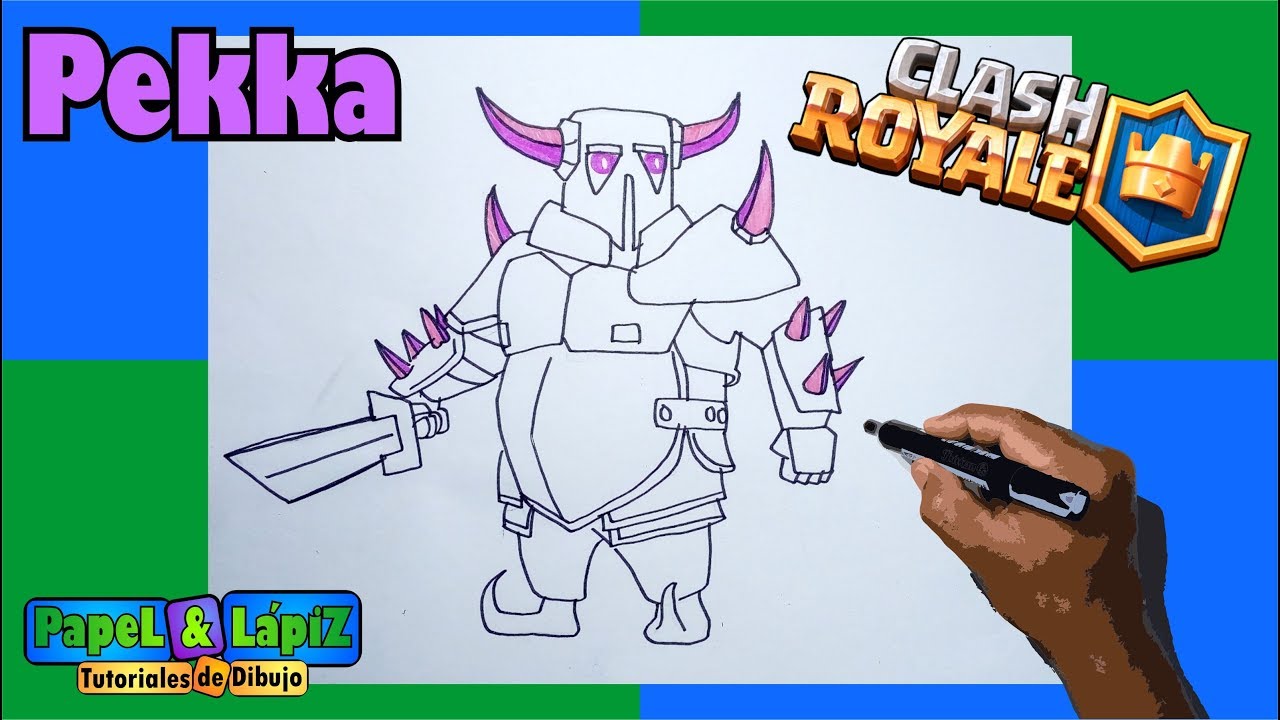 Aprende a dibujar al Pekka de Clash Royale - thptnganamst.edu.vn