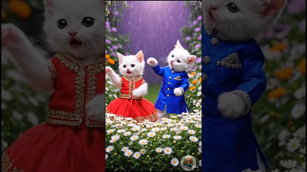 Cat Dance Video। 💕 Cute Cat Whatsapp status video 