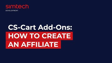 CS-Cart add-ons: How to create an Affiliate