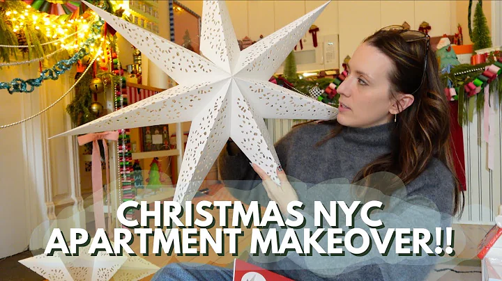 Decorating my NYC living room for CHRISTMAS!! + shopping Christmas decor! Maximalist vibes!!