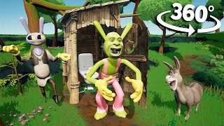 360º ShrekoJax Toilet Digital Circus VR - Funny animation