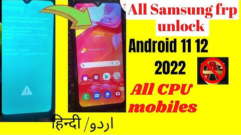 Samsung Frp Bypass A10, A20, A30, A50, A60, A70, A73, A80, A90 2022 #new