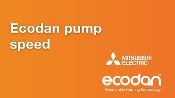 Ecodan pump speed