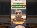 CDS vs AFCAT GK: The HUGE Difference You MUST Know! (Syllabus, Weightage &amp; Prep)
