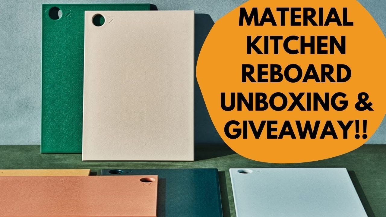 PRODUCT REVIEW: Material Kitchen reBoard Unboxing & THE LAST GIVEAWAY FOR  2020!!! 