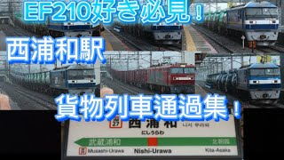 EF210多め！JR東日本武蔵野線西浦和駅貨物通過集！(昼の時間帯　11:00〜13:00)臨時貨物も通過