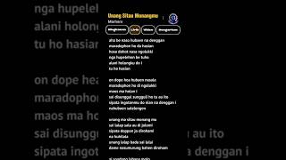 Download Lagu MARHARA / UNANG SITAU MONANG MU / LIRIK LAGU MP3