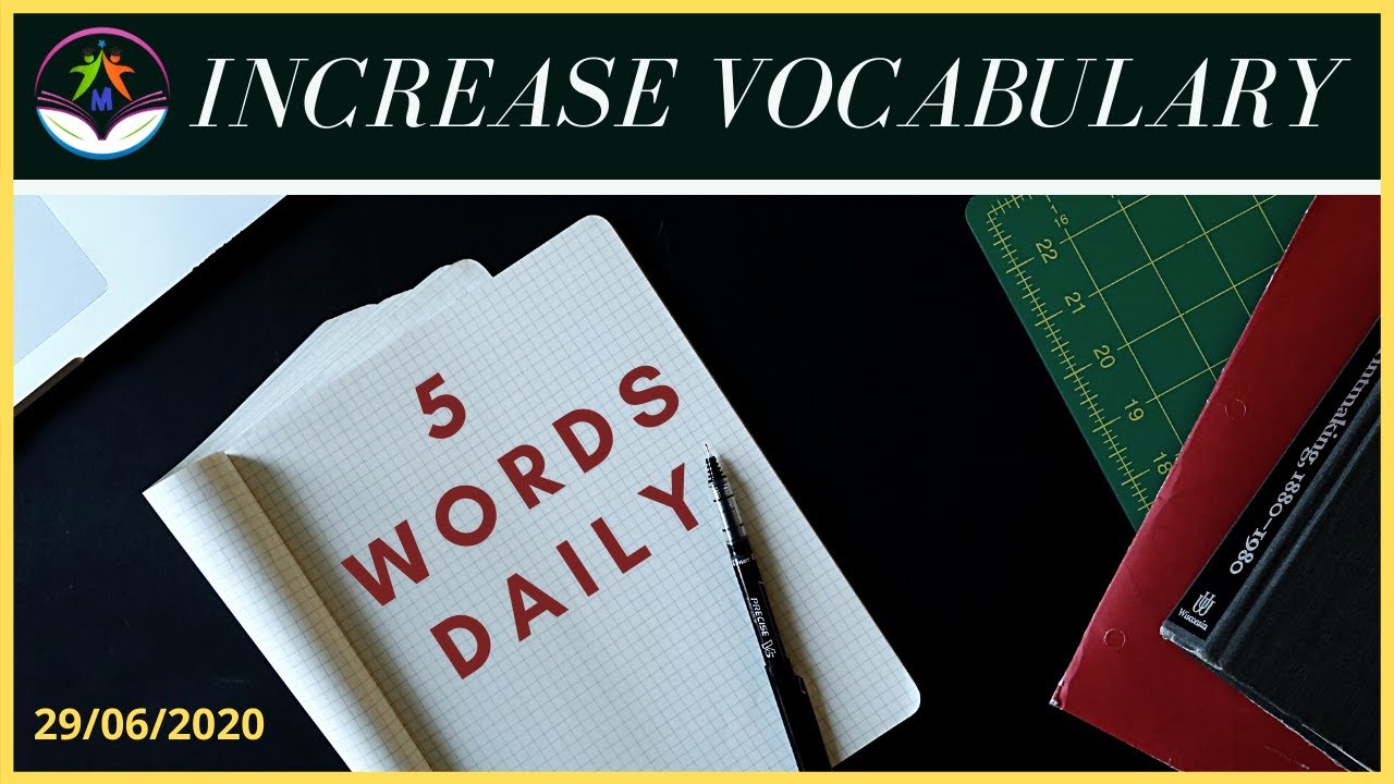 Day 1 | 5 Words a Day | Vocab - Booster | Increase Vocabulary | eduMate ...
