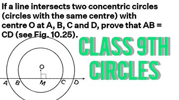 If a line intersects two concentric circles (circles with the same centre) with || I AM AAD