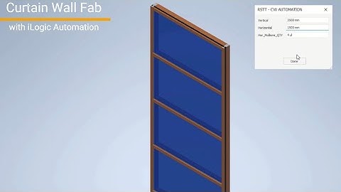 Mastering Curtain Wall Automation with Autodesk Inventor iLogic 🏢💻 #Automation #InventorTips