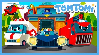 Tomtomi's Emergency Rescue Team🚒🚁🚑🚓 | Vehicle Song | Car Song | Kids Song | TOMTOMI