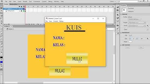 Membuat Kuis Sederhana dengan Aplikasi Adobe Flash CS6