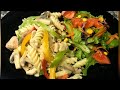 40Hunarda Kremmali Makaron Tayyorlashning Lazzatli  Usuli Yonida Vitaminga Boy Salat/Delicious pasta