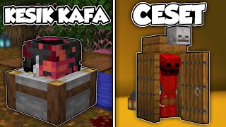 Minecraftta %100 Korkudan Kaçirtacak Hi̇leleri̇ni̇ Test Edi̇yoruz