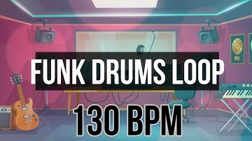 Funk Drum Loop 130 Bpm ,Only Drums Funk Track