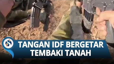 Momen Panik! Tangan Tentara Israel Bergetar Ketakutan Tembaki Lubang Tanah, Dikira Terowongan Hamas