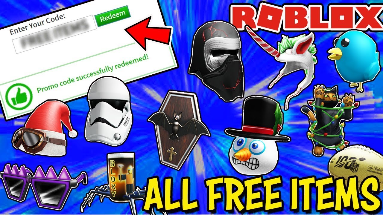 All Free Items On Roblox Still Working December 2019 Hurry Promo Codes Event Items More Youtube - a roblox game login play free music codes catalog download