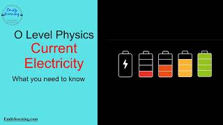 Current electricity  - What's tested for O Level Physics (Quick Summary)