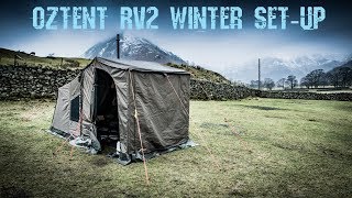 Oztent RV2 Winter Set-Up