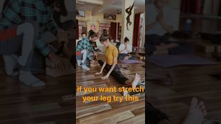 if you want stretch your leg try this #legworkout #legday #middlesplits #split #yoga #vyasyogacenter